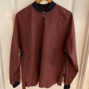 New Balance - 1/4 Zip Light Pullover Jacket - Maroon & Black - Men’s Size Small